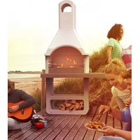 BARBECUE EN MAÇONNERIE VENEZIA - bois et charbon de bois