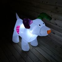 The Snowdog Inflatable Figure Air Blown LED Christmas Decoration Garden Outdoor