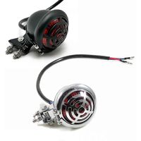 Clignotant arrière de moto rétro rond en alliage, feu arrière à LED 12V, édition 0618