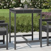 Table de jardin Table de patio Table d'extérieur gris 82,5x82,5x110 cm bois massif de pin BZTHBS890309 MaisonChic