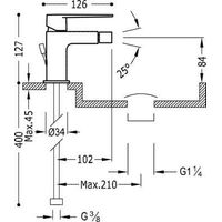 Rubinetto per bidet CLASS-TRES cromo monocomando
