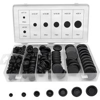 170 Pièces 7 Tailles Joint de Électrique Ensemble de Bouchons à Trou Solide Ensemble D'Assortiment de Bouchons à Trou Solide
