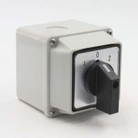 DBBEGK LW26 20/2 Inverseur de source universel avec boîtier de montage20 A Sélecteur universel à came rotative(6.86.87.2cm)