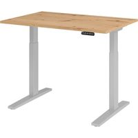 bümö Schreibtisch elektrisch XMKA Rechteck: 120 x 80 cm Asteiche