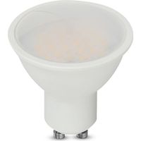 V-TAC lampadina led faretto GU10 10W 110° Copertura Satinata luce 6500K - 218801