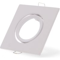 Bague inclinable carrée blanche Série Eco pour GU10/MR16 - Ledme - LM4320