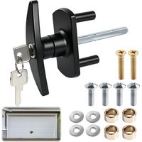 Garage Door Lock Set, T Handle Lock with 2 Keys, Garage Door Opener, Garage Replacement Parts for Roller Shutter Parking Gate Patio Front Doors