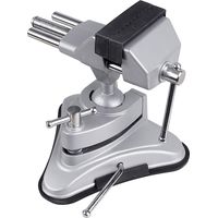 Etau 1553063 – Largeur de mâchoire 70 mm – Pied ventouse pour fixation rapide – Rotule 360° pour inclinaison – Basetech