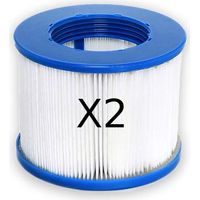 Cartouche de filtre de piscine 120 plis – Hauteur 80 mm – Diamètre 100 mm – Lot de 2 pour SPA gonflable – Achat Utile