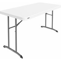 Lifetime 81186 Mesa plegable blanca 152x76 cm
