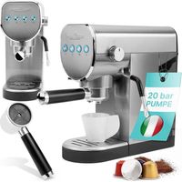 Machine à café expresso 20 Bar Inox Proficook PC-ES/KA1265-inox