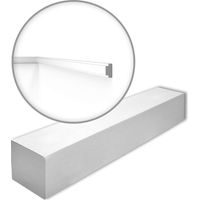 NMC WL10-box-10 WALLSTYL Noel Marquet 1 Karton SET mit 10 Wand- und Friesleisten Stuckleisten Modern weiß 20 m