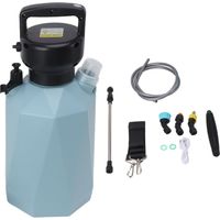 Pulvérisateur électrique à 3 buses, batterie 2400 mAh 3,7 V, 5 L, pour la fertilisation des plantes et le jardin, couleur losange bleu.