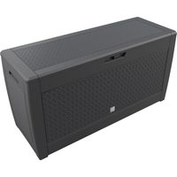 Garden storage box 310l weather uv resistant anthracite