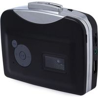 USB Tape Signal Converter Tape to MP3 Cassette player Walkman Stereo Straight to USB Stick, Black-,de