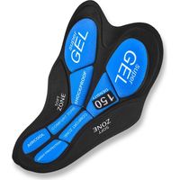Short cycliste rembourré gel pour homme femme cuissard vélo bleu