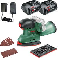 Bosch UniversalSander 18v 18V-10 Cordless Multi Palm Sander 2 x 2.0Ah Batteries