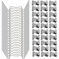 100 clips de fixation pour vitres de serre, clips en acier inoxydable pour fenêtres de serre, fixations pour vitres de serre