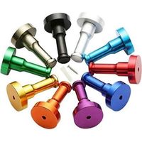Set mit 10 farbenfrohen Aluminium-Garderobenhaken, Wandhaken für Badezimmertüren, für Kleidung, Handtücher, Kleider, Hüte und Accessoires