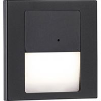 Paulmann 80004 Tsaro eckig 80x36mm 1W 80lm 230V 2700K Wandeinbauleuchte LED 1 W Schwarz (matt)