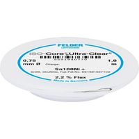 Felder ISO-Core Ultra-Clear hilo de soldadura plateado 0,75 mm