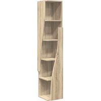 vidaXL Corner Cabinet 27.5 x 27 x 140 cm Engineered Wood Sonoma Oak