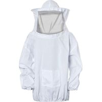 Professionelle Imkerjacke, Schutzanzug, bienensichere Jacke mit Hut und Schleier für Imker, professionelle Imkereiausrüstung mit Reißverschluss für Garten und Hof