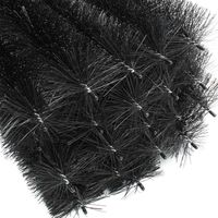 Wiltec – Lot de 20 brosses anti-oiseaux 1,2 m – Protection panneaux solaires – Poils en plastique durable – Empêche intrusion nuisibles