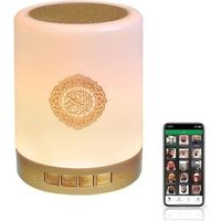 Lampe tactile Coran avec application mobile et enceinte Coran Bluetooth portable