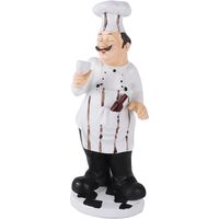 Cheers Chef – Ornement de Pâtissier en Résine pour Décor de Cuisine, Restaurant et Café (7124T-03)