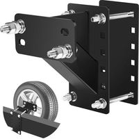 Porte-pneu De Secours, Support De Pour Remorque, Accessoires Pour Remorque Utilitaire Convient Aux Roues À 4, 5 Et 6 Pattes De 4\