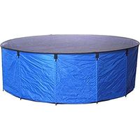AQUAFORTE – Vasca Flexi Bowl Diametro 180 x H 60, Blu, Pieghevole con Rete di Copertura e Pratica Tasca