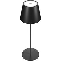 RealPower Lampada da Tavolo LED Nera con Intensità Variabile