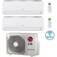 Klimaanlage LG Dualcool Libero Smart R32 Wifi Dual Split Dual Inverter 12000 + 12000 BTU mit E.U. MU2R17 Klasse A+++/A++ NEU 2026