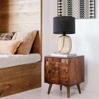 Tkkrywult Melody Topaz Black lampada da tavolo nera elegante