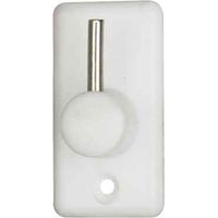 GANCIO PER BRIS-BRIS IN PLASTICA/ACCIAIO Bianco Q.TA 100