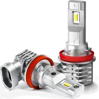 Bombilla LED H11/H8/H9, 6500K blanco para kit de reemplazo de bombillas de faros de coche de 12V-24V. (2 unidades)