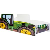 Lit enfant tracteur 70x140 avec matelas et sommier – Système FLEX pour soutien optimal – Design coloré et sécurisé pour chambre garçon