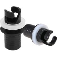 2PCS Boat Foot Pump Hose Adapter, H-R Valve Kayak Adapter, Inflatable Boat Valves Hose Adapter Connector, Inflatable Kayak Pump Hose Adapter Plastic Air Valve Adapter