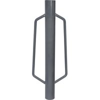 Wiltec – Pilon à poteau enfonce-pieux manuel – Acier Q235 – Ø 76 mm – 8 kg – Poignées ergonomiques pour guidage précis – Compactage de sol
