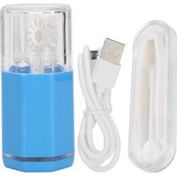 Écouvillon de lentilles portable bleu, nettoyeur automatique pour lentilles de contact, outil de lavage efficace