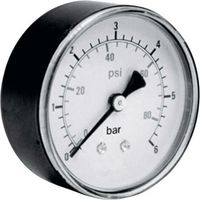MANOMÈTRE 0 À 10 BAR SYSTÈME DE VISSAGE À L'ARRIÈRE (Ø) 63 MM CONNEXION G1/4 ICH 306.63.10