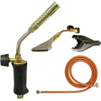 Kemper – Chalumeau plomberie 1850°C avec tuyau 1,5m et 3 buses – Kit soudage et découpe à flamme – Compact et léger pour espaces restreints