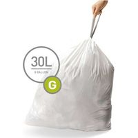 Simplehuman Altri accessori - Sacchetti per pattumiera 30 l, tipo G, 60 pz CW0257