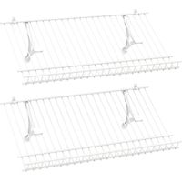 Zapatero metálico de pared, 2 piezas, personalizable