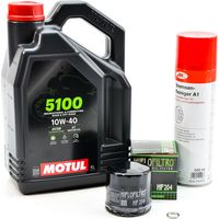 Kit Entretien Vidange Standard pour YAMAHA MXT 850 Niken de 2018 à 2022 - MOTUL 5100 10W40 4L