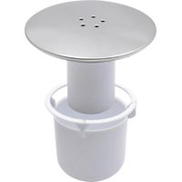 Duschrinnenabdeckung, 90 mm/115 mm, für Viega Tempoplex-Abfluss, Chrom-Finish, Duschrinnenabdeckung, Geruchsstopper