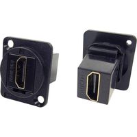 Adattatore da pannello HDMI A Presa a HDMI A Presa Adattatore incasso CP30200G Spina HDMI su presa HDMI CP30200G Cliff