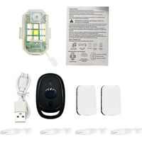 2pcs LED Strobe Light Car Warning Light Rechargeable Night Light Aircraft Lights with 7 Light Colors