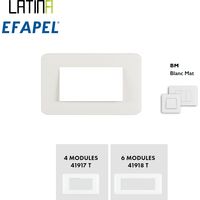 Plaque pour 4 modules blanc LATINA